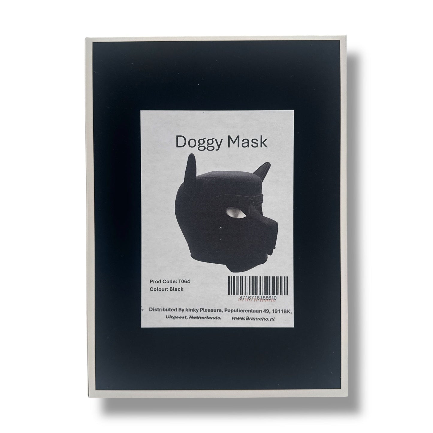 Pup Play Masker – Volledig Zwart Neopreen | Puppy Hood met Afneembare Snuit