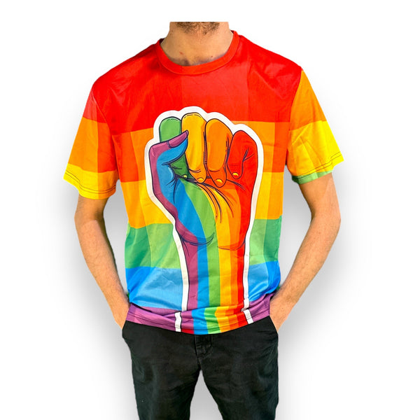 Pride Regenbogen T-Shirt - Größe L