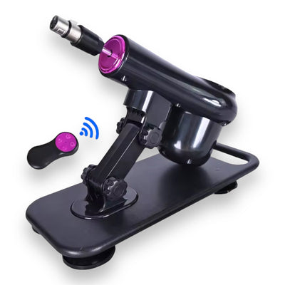 Fuck Machine met Kristallen Dildo en 2 Opzetstukken