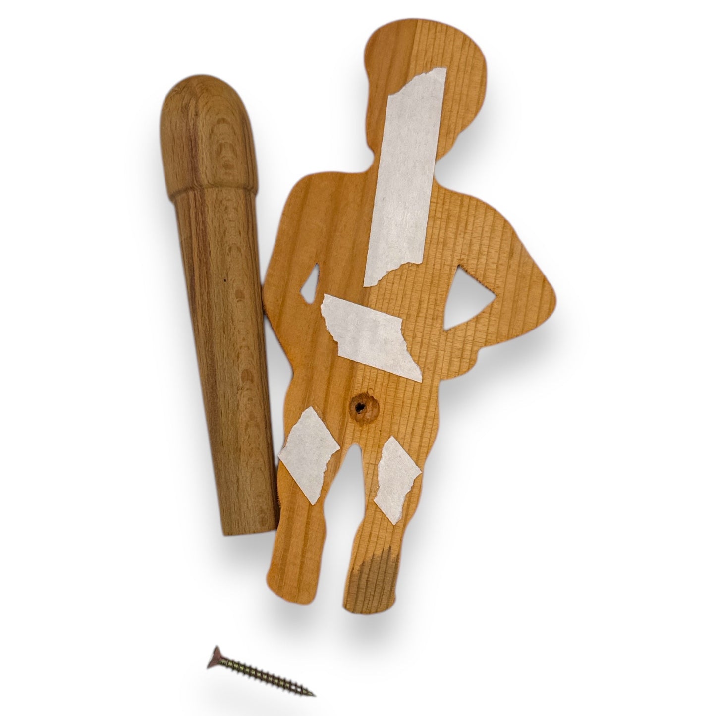 Houten Toiletrolhouder – Grappig Beeldje met Origineel Design
