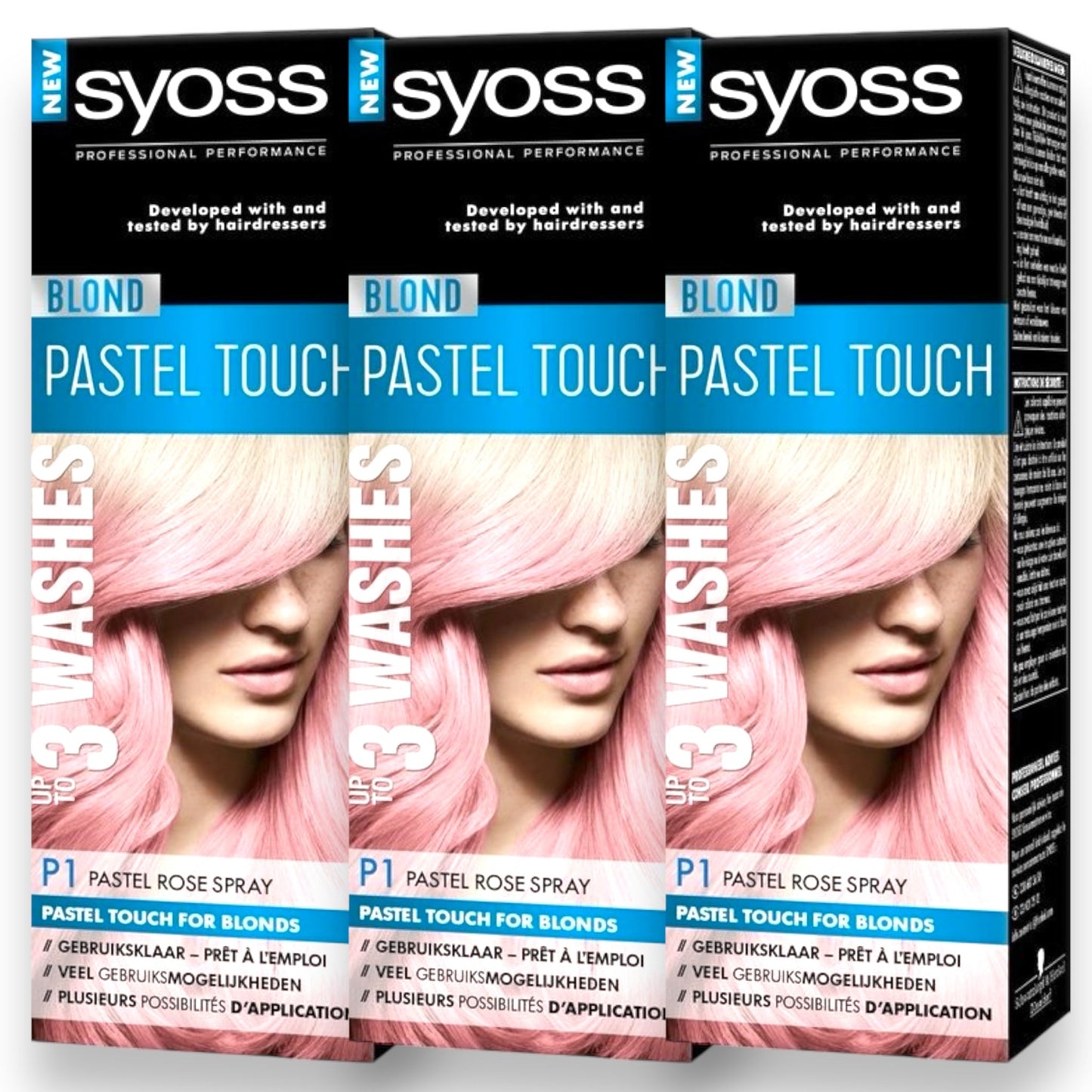 Syoss - P1 - Pastel Touch Rose Blond Spray - 125ml (Kleurespray)