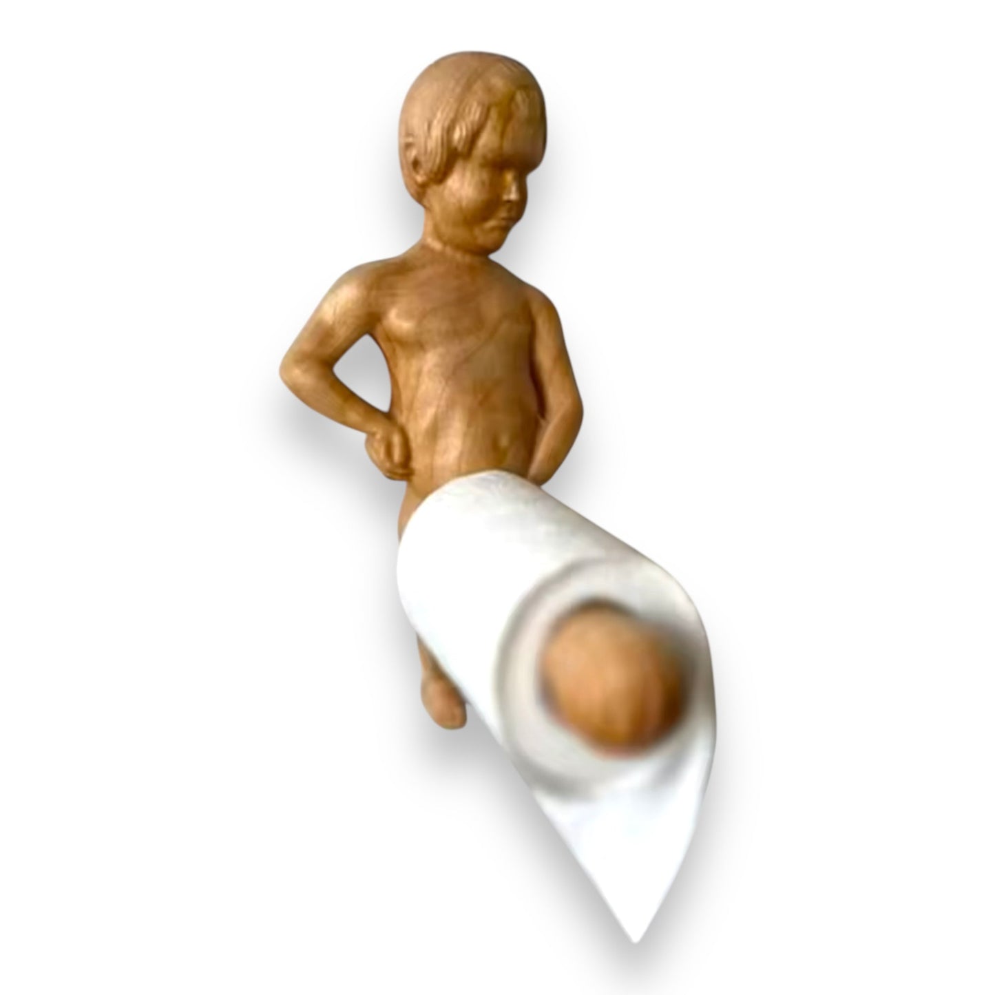 Houten Toiletrolhouder – Grappig Beeldje met Origineel Design