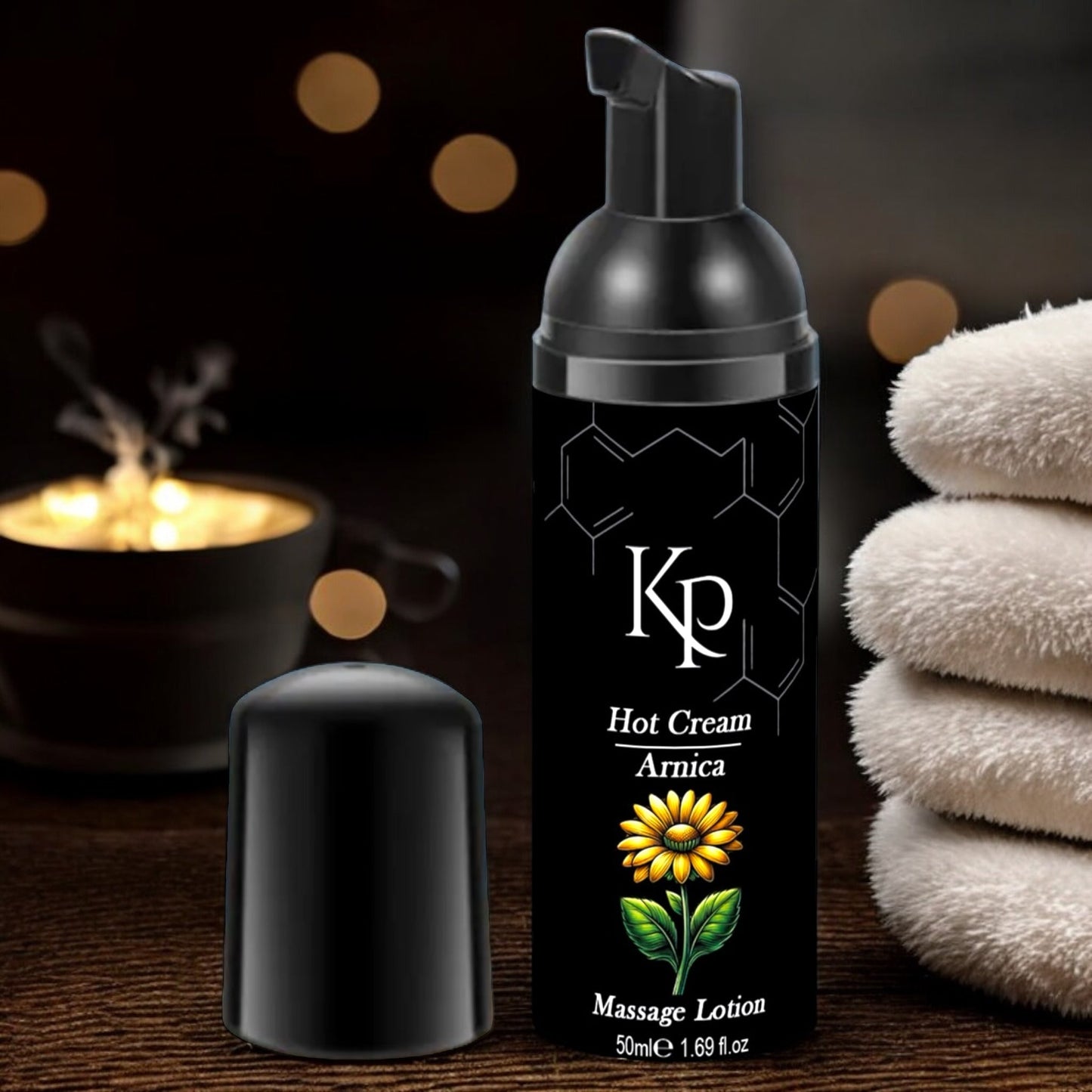 Hot Cream Massage Lotion – Arnica – Stimulerend & Verwarmend – 50ml