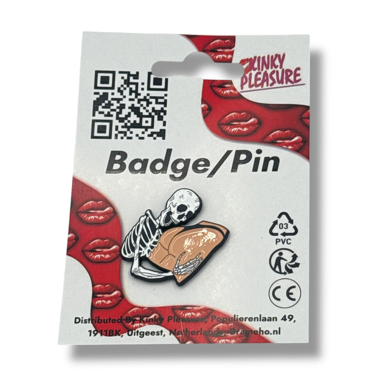 Skelet met Billen Pin – Grappige Metalen Speld