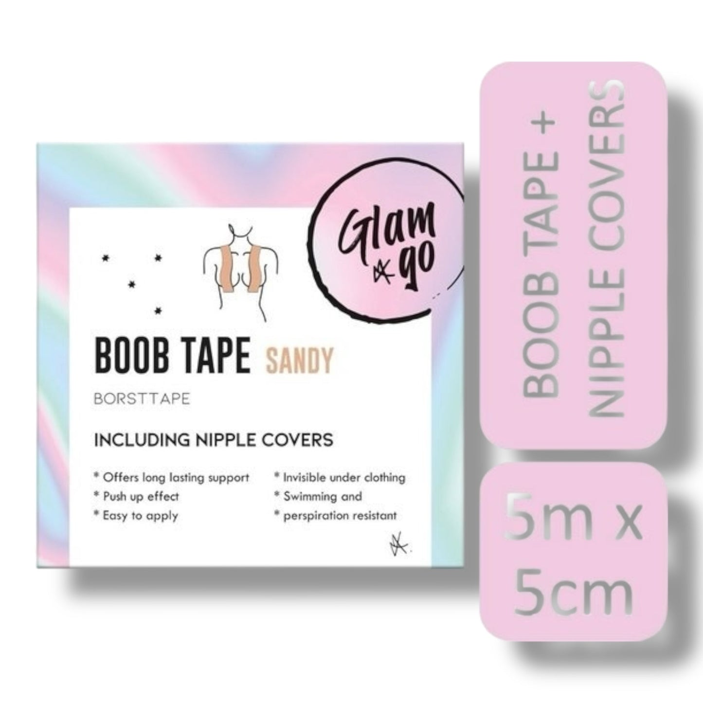 Boob Tape Sandy – Borstlift Tape met Nipple Covers