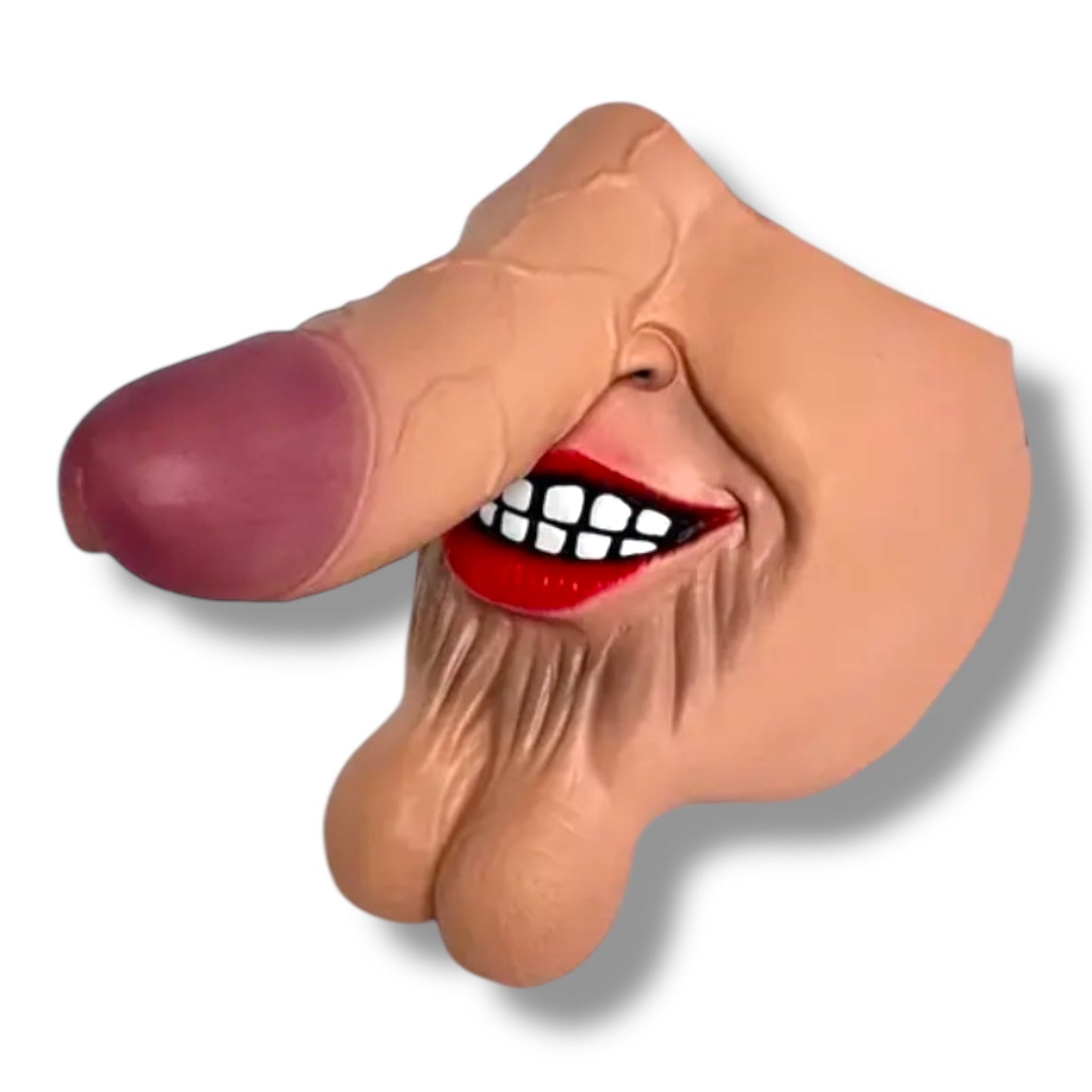 Piemelhoofd Masker – Grappig en Ondeugend Hoofddeksel