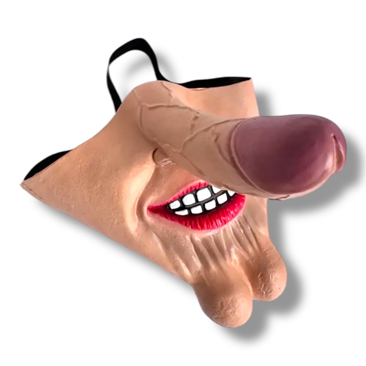 Piemelhoofd Masker – Grappig en Ondeugend Hoofddeksel