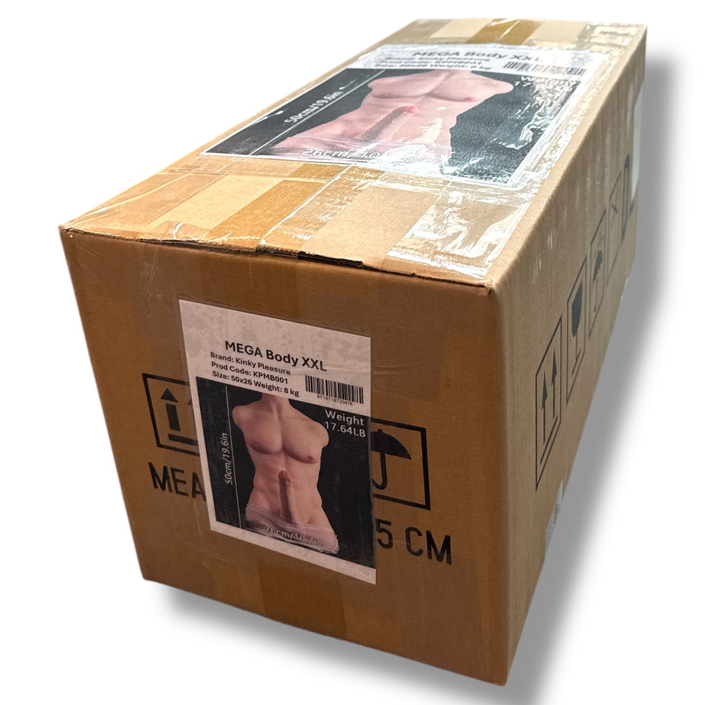 Realistische Torso Sekspop – Donkere Huid – Unisex Design met Borsten en Dildo