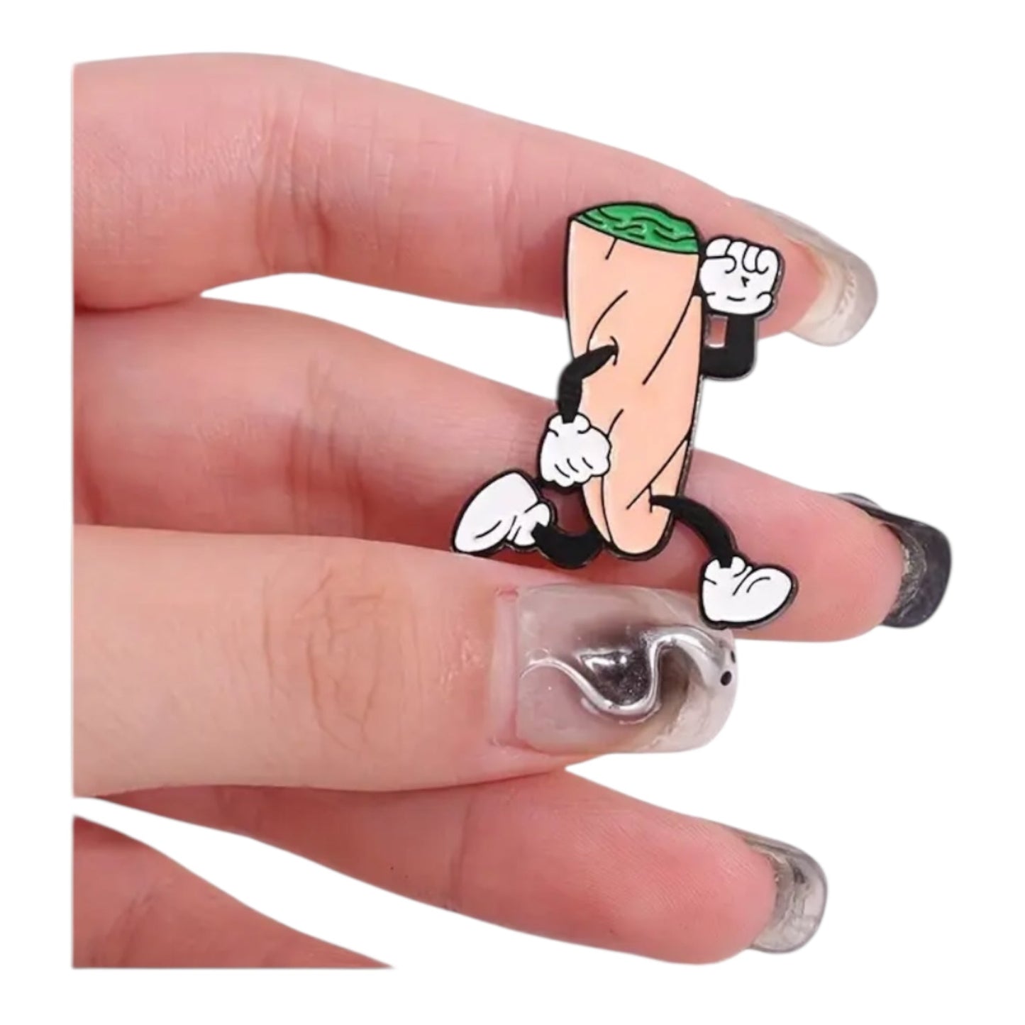 Grappige Pin Set – Aansteker & Joint – Cartoonstijl Emaille Speldjes