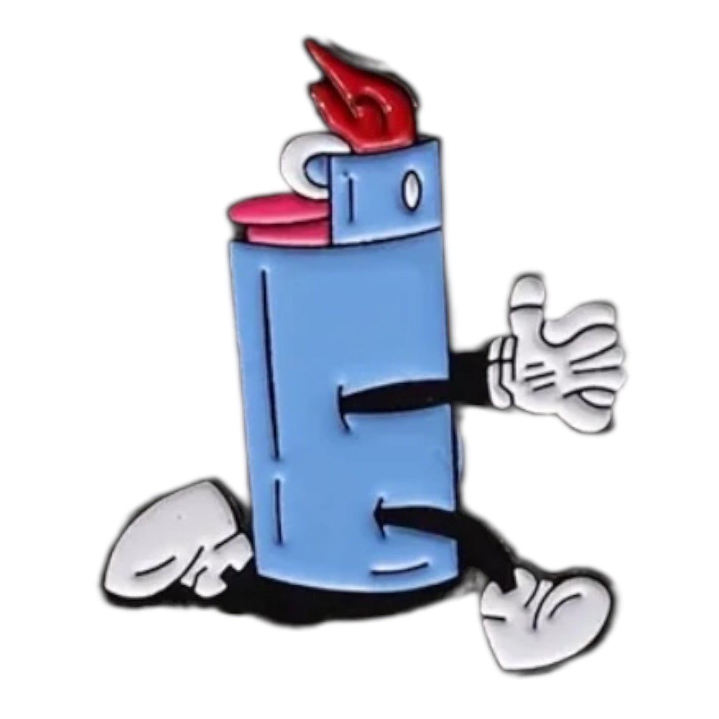 Grappige Pin Set – Aansteker & Joint – Cartoonstijl Emaille Speldjes