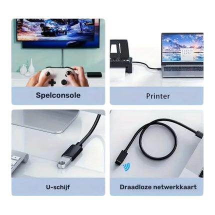USB 3.0 Verlengkabel 2 Meter – Mannetje naar Vrouwtje