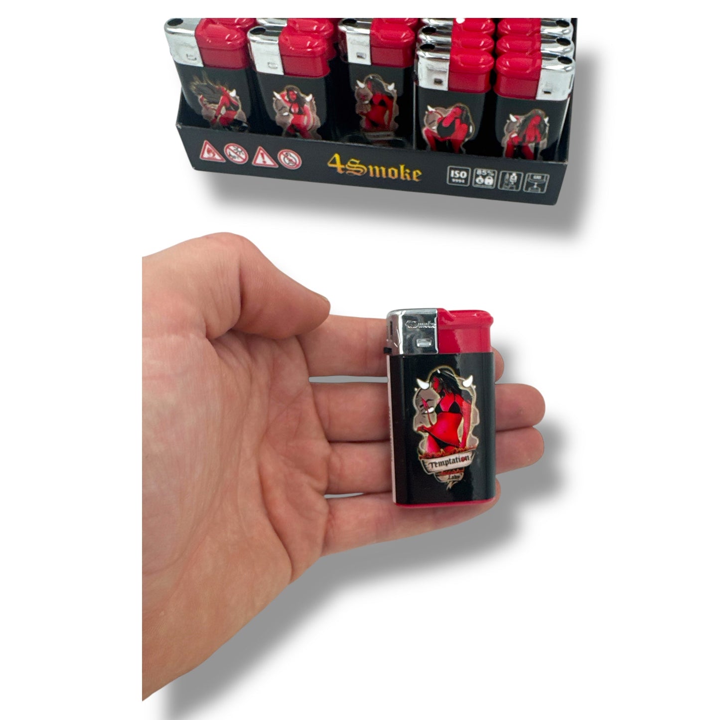 4Smoke Maxx Turbo Aanstekers – 30 Stuks – Devil Design