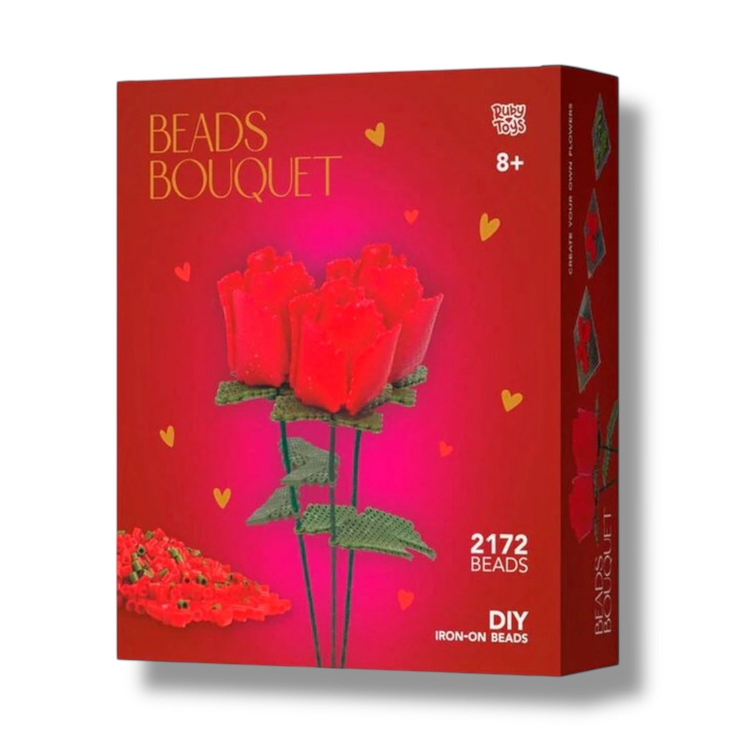 DIY Rozen Boeket van Strijkkralen – 2172-delig Bloemen Bouwpakket