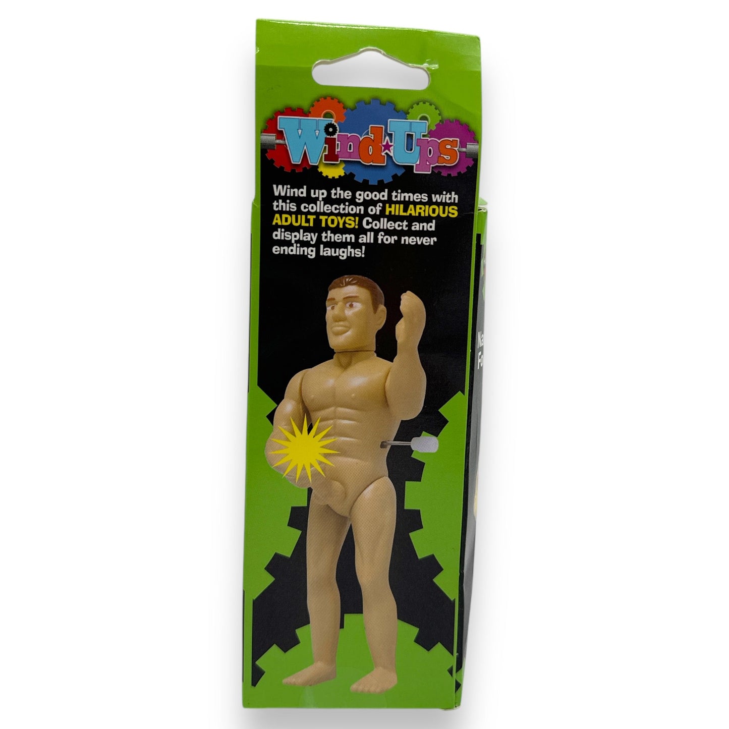 Opwindbare Macho Man - 2 Modellen Beschikbaar - Grappige Feestaccessoire