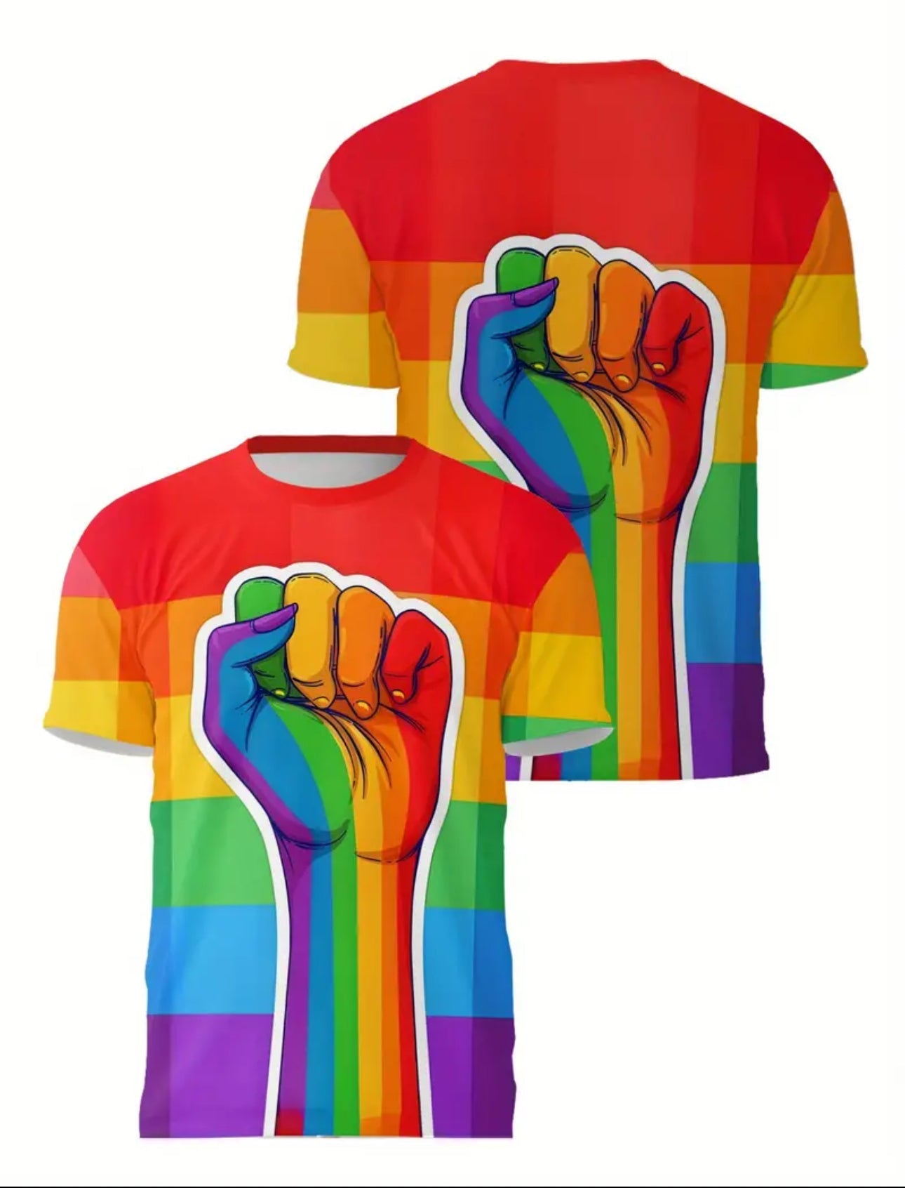 Pride Regenboog T-Shirt - Maat L