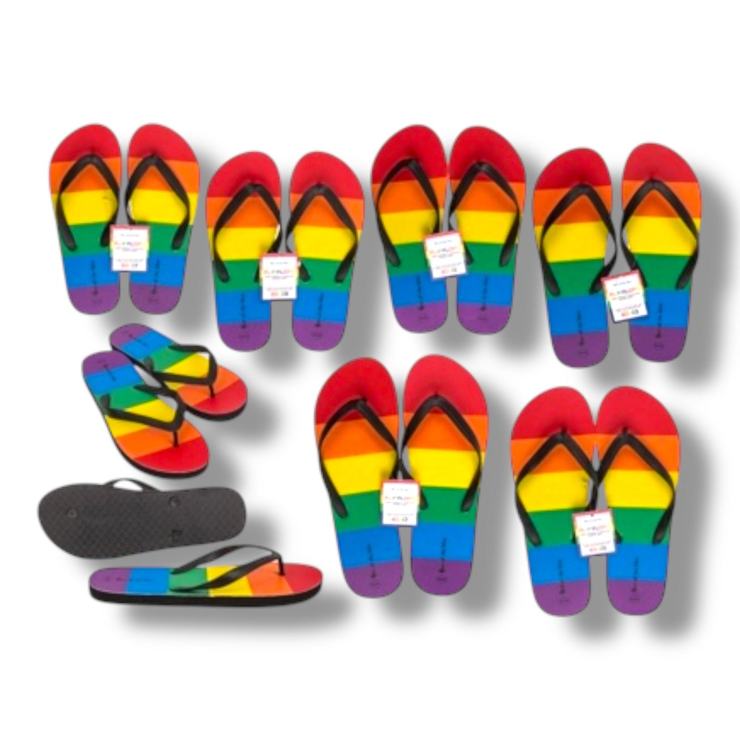Regenboog Slippers – Flip Flops met Pride Kleuren