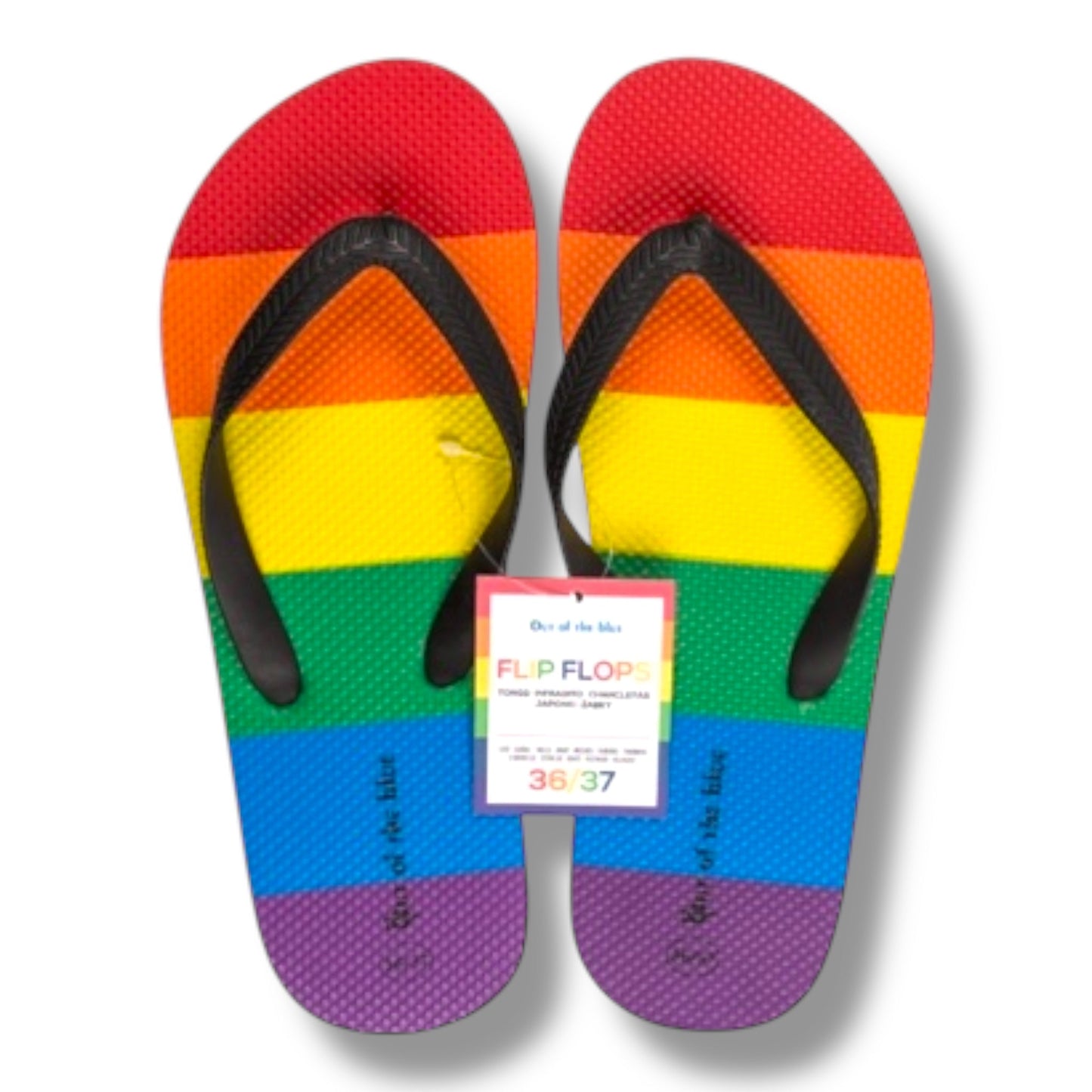 Regenboog Slippers – Flip Flops met Pride Kleuren