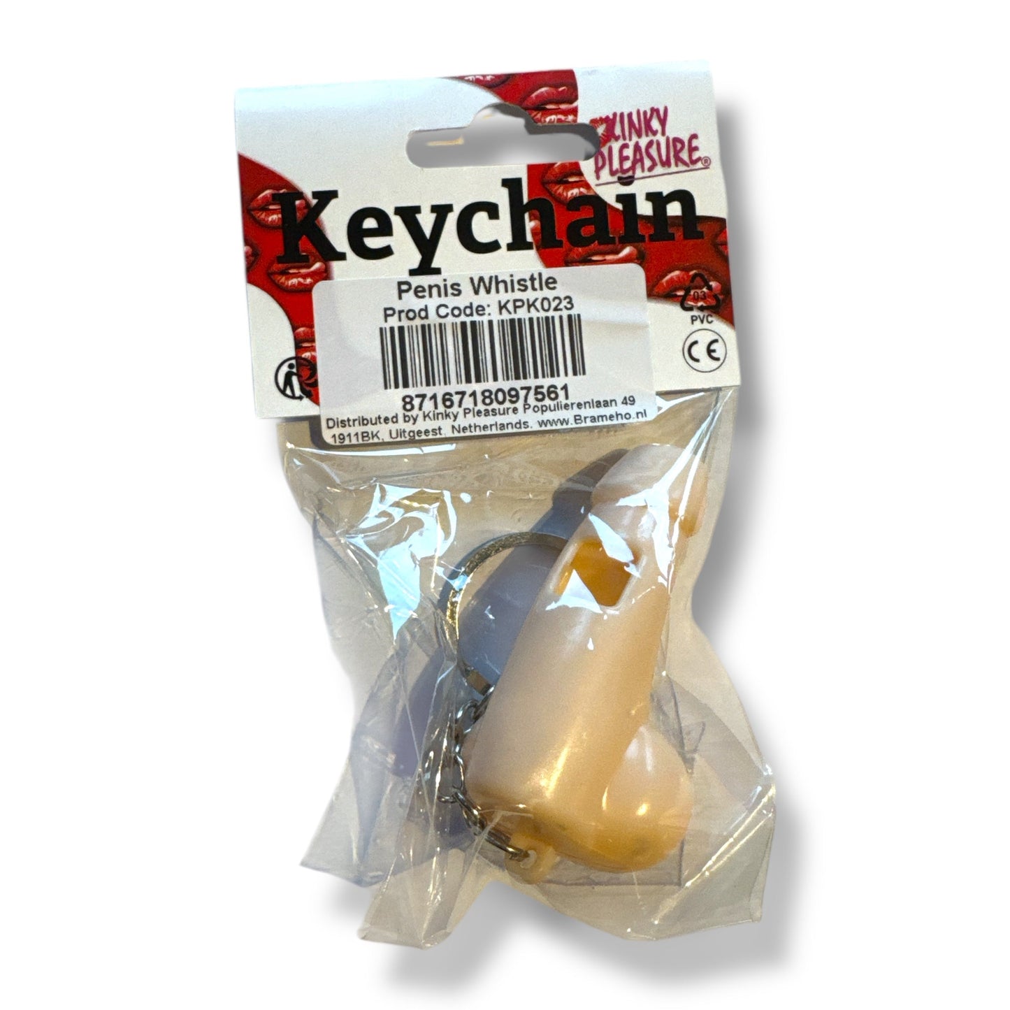 Piemel Fluit Sleutelhanger – Grappig Cadeau met Geluid