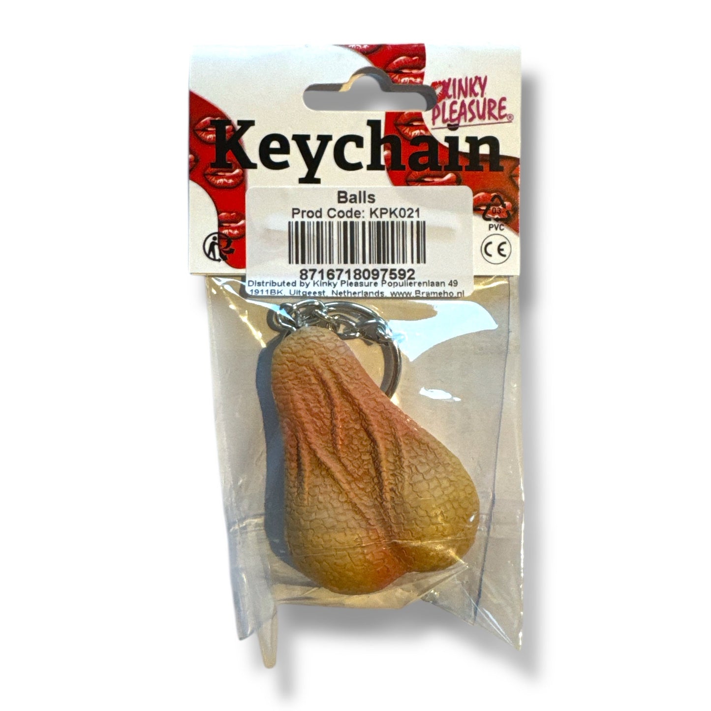 Ballenzak Sleutelhanger – Realistische Stressbal aan Sleutelring