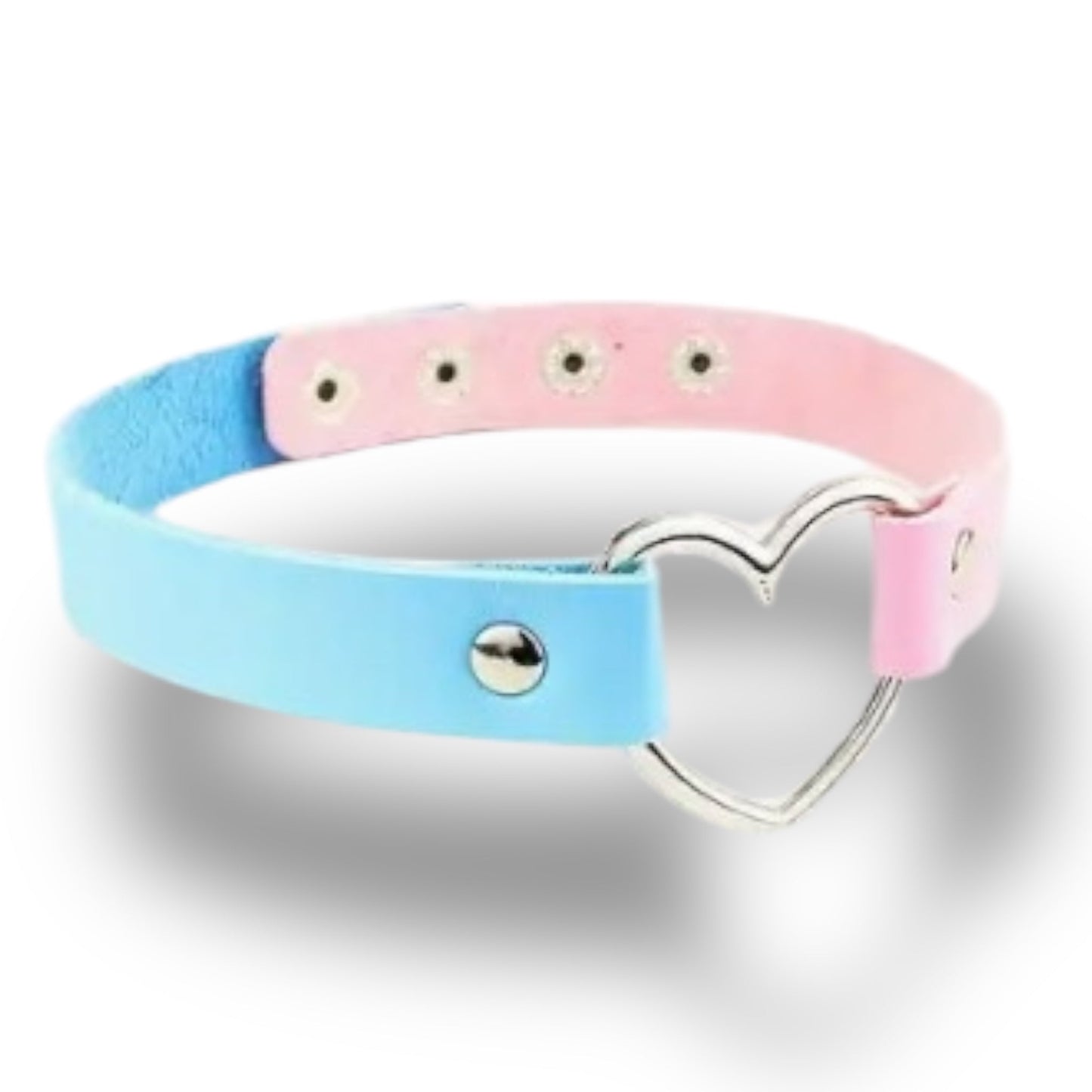 Choker Met Hart of Ring – 4 Designs – Verstelbaar Kunstleer