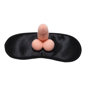 Oogmasker met Penis Design - Zwart en Huidskleur