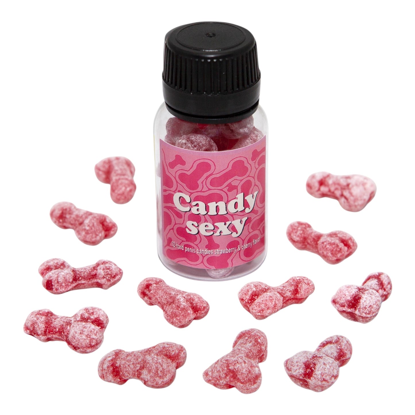 Hard Candy Penisvorm - Aardbei & Kers