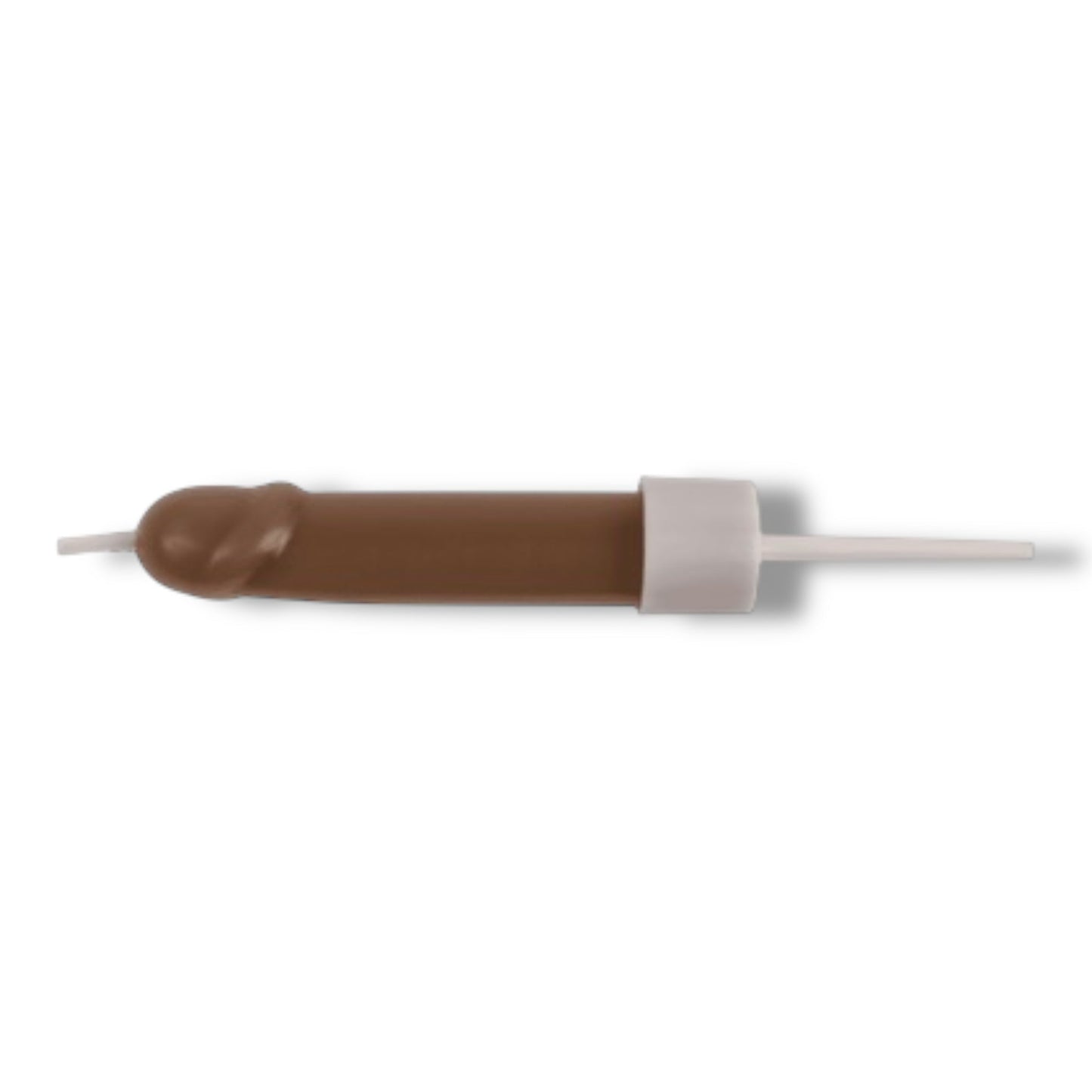 Peniskaarsjes – 6 Stuks in Displayverpakking – Bruin & Beige – Met Houdertjes