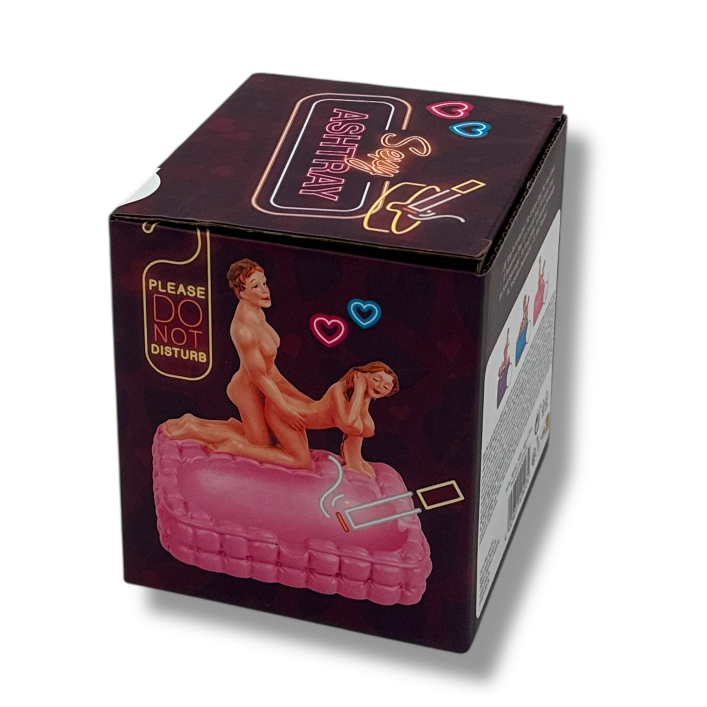 Erotische Asbak Doggy Style – Roze – Met Sekspoppetjes