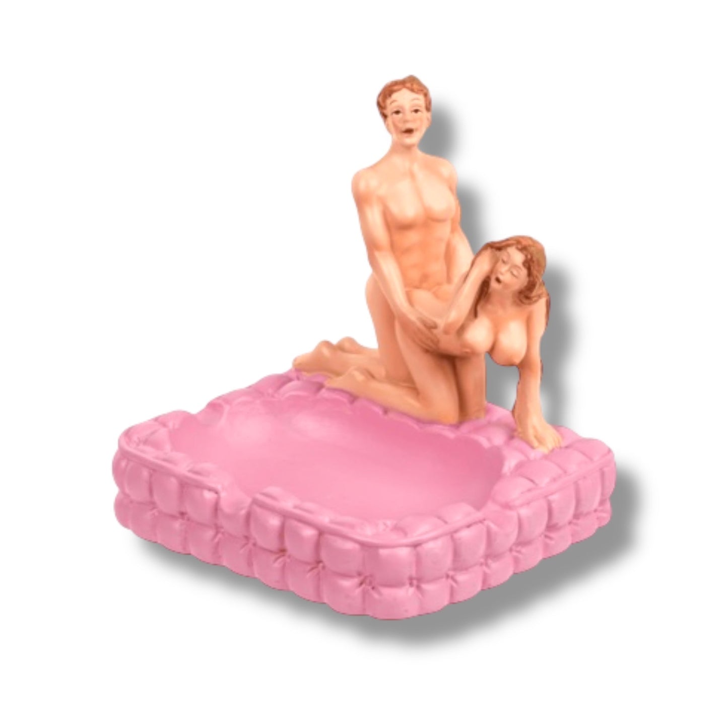 Erotische Asbak Doggy Style – Roze – Met Sekspoppetjes