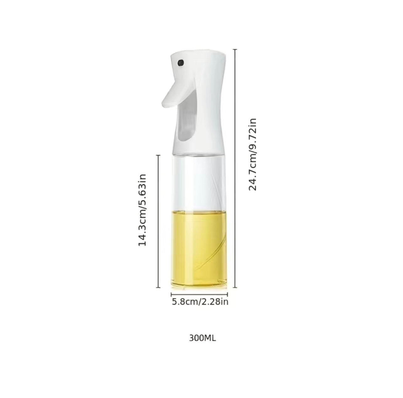 Kitchen Oil Bottle Spray - Olive Oil Dispenser - Press-type Design - Fitness and Barbecue - Easy and Precise