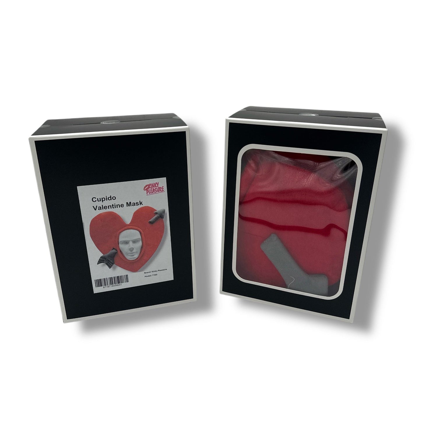 Cupido Valentine Masker – Hartvormig Hoofdstuk met Pijl | Valentijn Accessoire