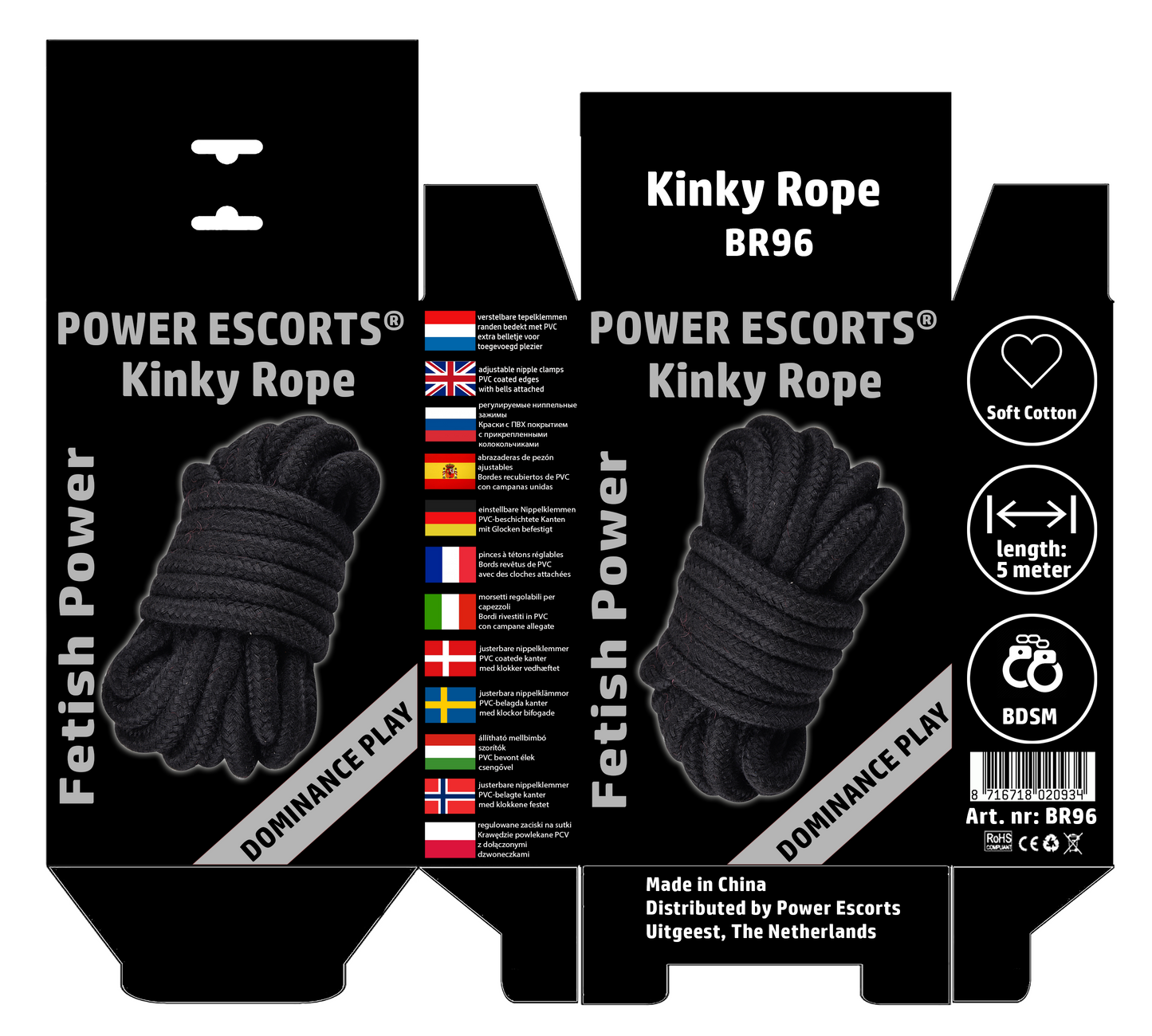 Kinky Rope – 5 meter Bondagetouw van Katoen