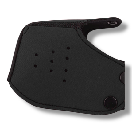 Zwart Puppy Play masker – Fetish hondenmasker met tong (18+)