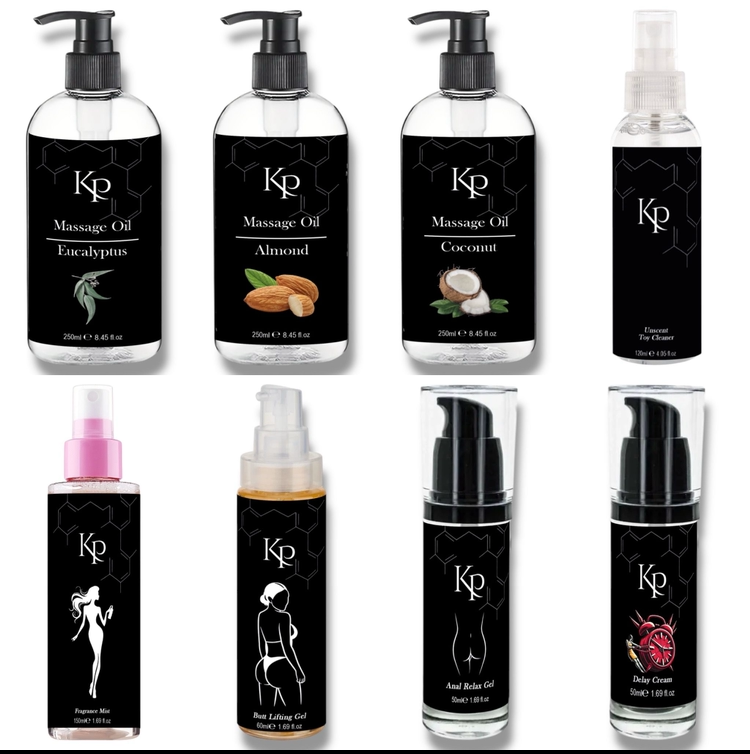 KP Serie Voordeelpakket – 8x Intieme Verzorging & Massageproducten in Één Set
