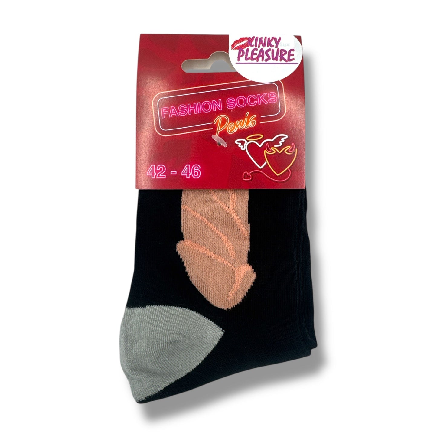 Penis Sokken – Set van 2 Paar Grappige Sokken in Zwart en Wit
