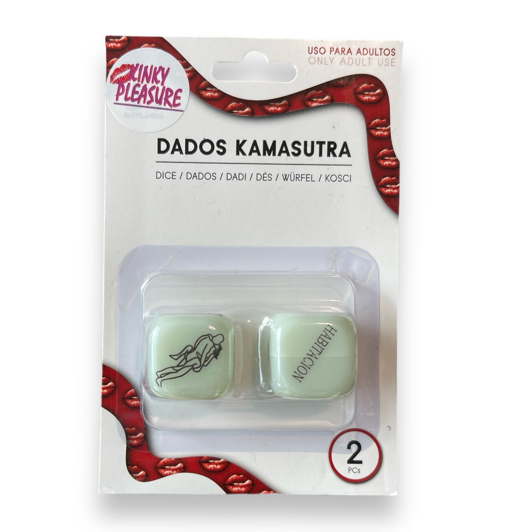 Sex Dobbelsteen Glow in the Dark Love Dice Set 2 Stuks LET OP SPAANSE TEKST