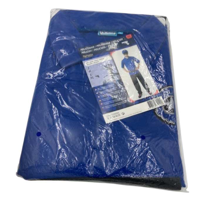 Politieagent Verkleedset Heren – Inclusief Broek, Shirt, Riem & Pet – Maat L / XL