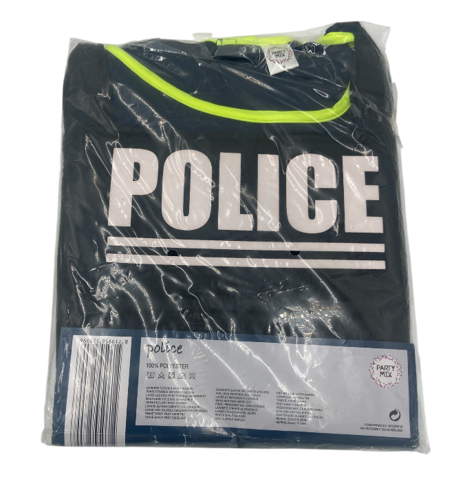 Politie Verkleedkostuum Dames – Dress-up Set met Jurk en Pet – Maat S M L