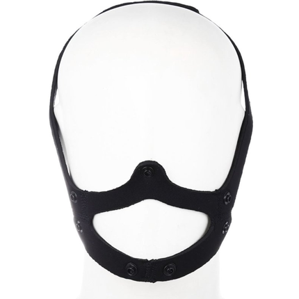 Zwart Puppy Play masker – Fetish hondenmasker met tong (18+)