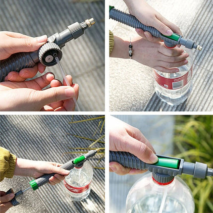 Gardening Watering Can Beverage Bottle - High Pressure Manual Spray Nozzle for Versatile Use