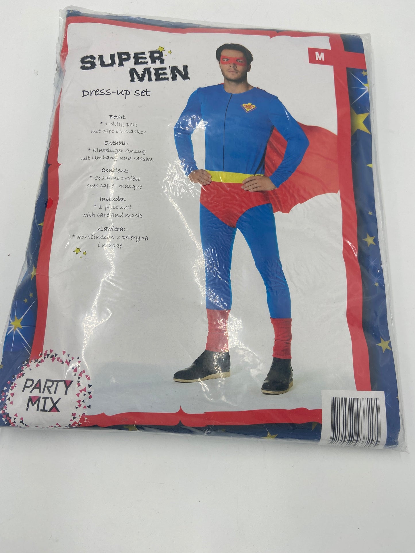 Superhelden Kostuum voor Mannen – Inclusief Cape en Masker – Maat M / L / XL