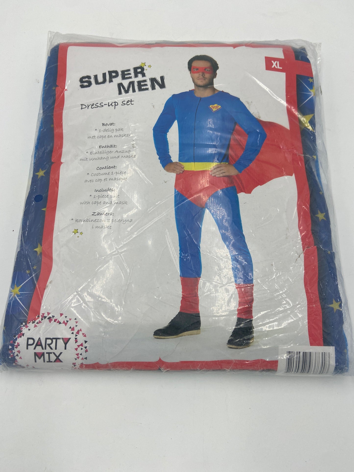 Superhelden Kostuum voor Mannen – Inclusief Cape en Masker – Maat M / L / XL