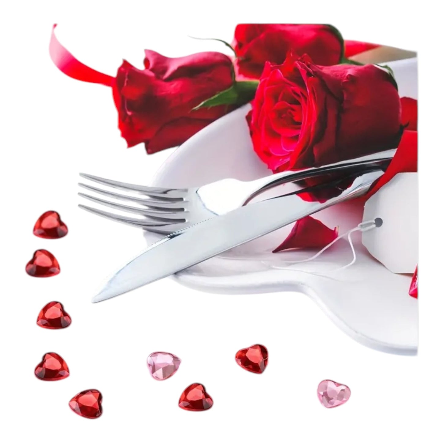 Mini Decoratie Hartjes – 20 Stuks Rood & Roze Acryl