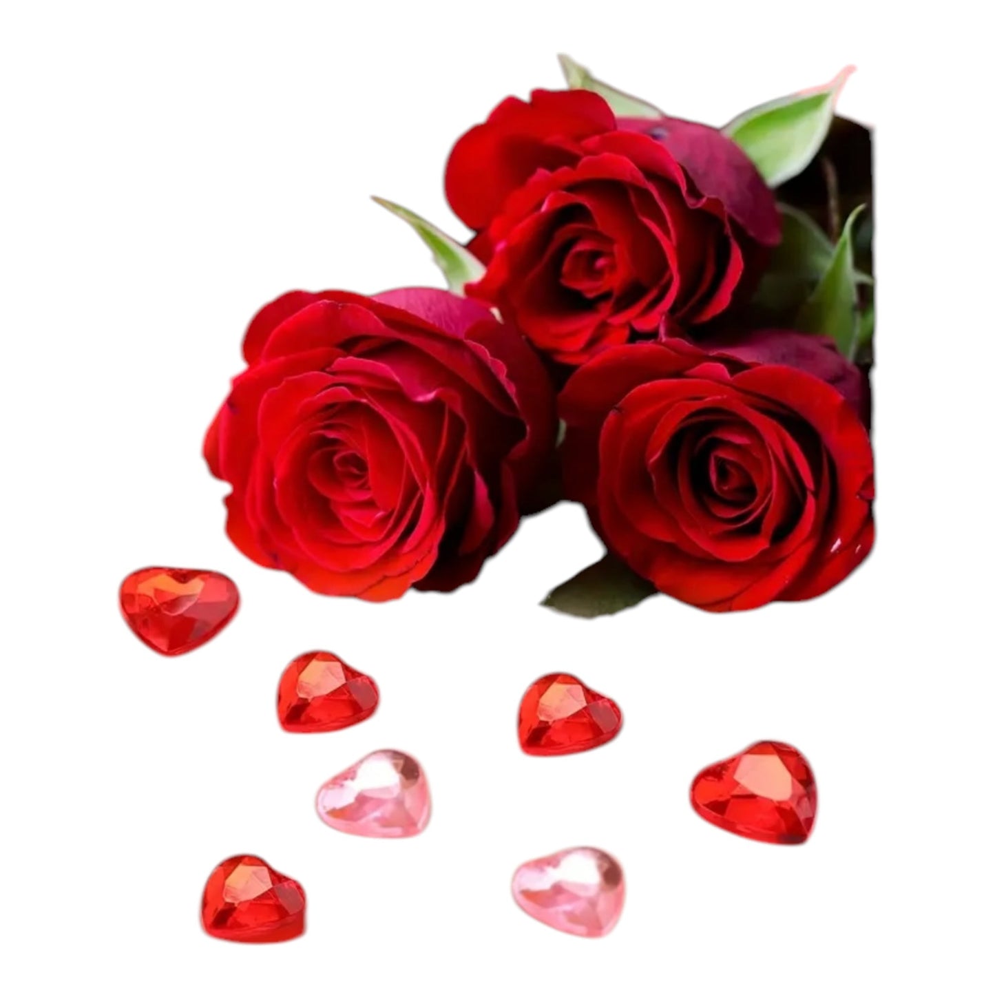 Mini Decoratie Hartjes – 20 Stuks Rood & Roze Acryl