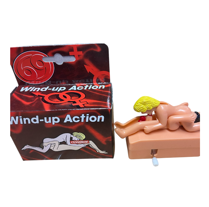 Wind-Up Seks Poppetje 69 Standje – Bewegend Erotisch Speeltje | Grappige Gag Gift