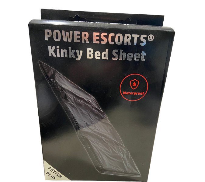 Kinky Bed Sheet – PVC – Zwart & Bruin – 160 x 227 cm – Waterproof