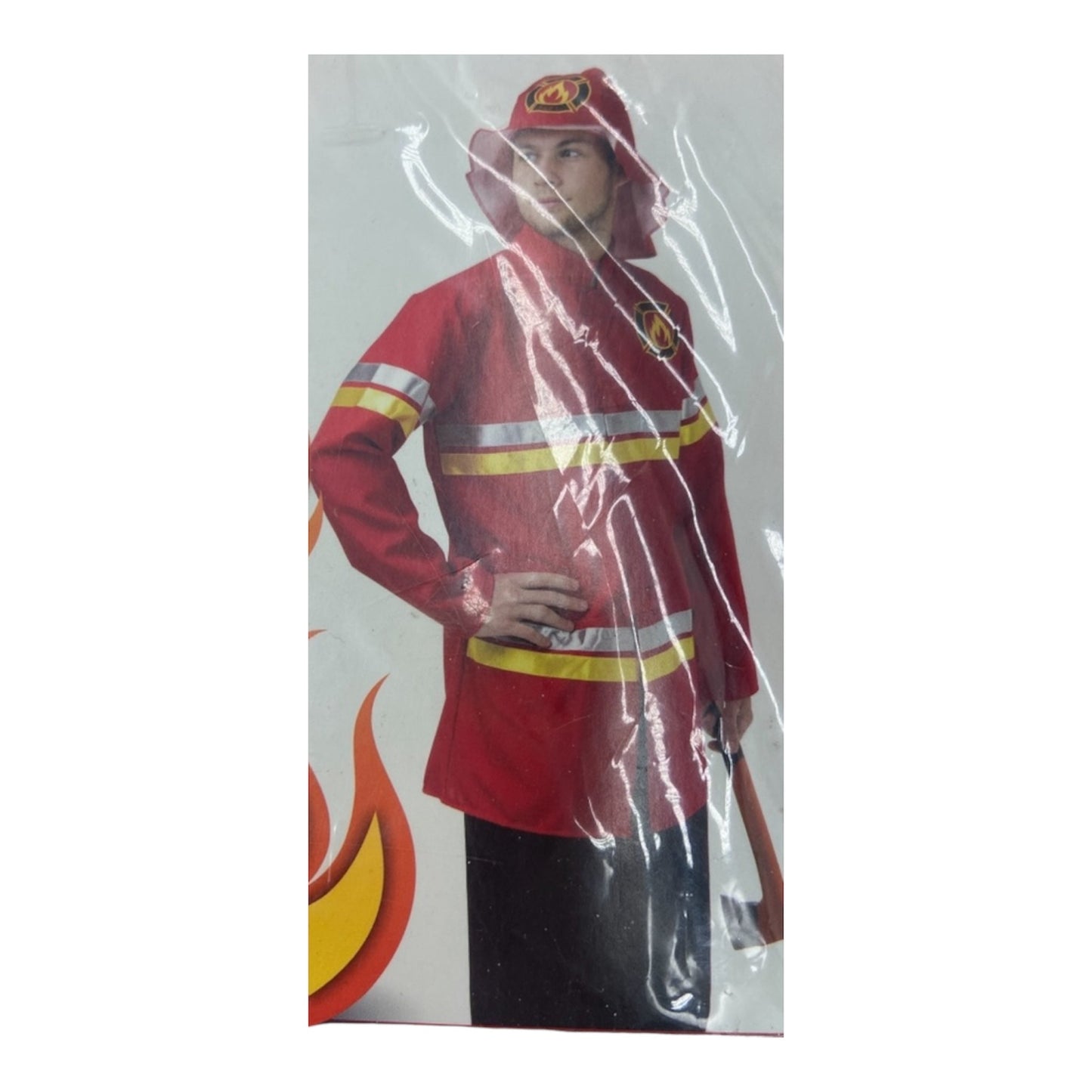 Brandweerman Kostuum Heren – Jas & Hoed – Maat M – Partymix