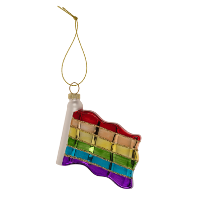 Kerstornament Regenboog & Pride Vlag – Glazen Hangers