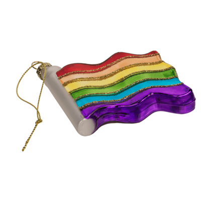 Kerstornament Regenboog & Pride Vlag – Glazen Hangers