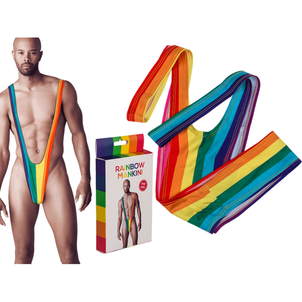 Regenboog Mankini Herenzwempak